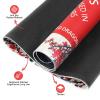 Yun-aeon Chinoiserie Mahjong Mat 32.6"x32.6" - Plum Blossom Art Non-Slip Rubber Table Cover, Noise Reduction Gaming Mat for Poker, Board Games, Card Games & Dominoes, with Dice, Manual & Velvet Bag view 2