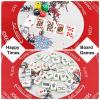 Yun-aeon Chinoiserie Mahjong Mat 32.6"x32.6" - Plum Blossom Art Non-Slip Rubber Table Cover, Noise Reduction Gaming Mat for Poker, Board Games, Card Games & Dominoes, with Dice, Manual & Velvet Bag view 3