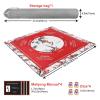 Yun-aeon Chinoiserie Mahjong Mat 32.6"x32.6" - Plum Blossom Art Non-Slip Rubber Table Cover, Noise Reduction Gaming Mat for Poker, Board Games, Card Games & Dominoes, with Dice, Manual & Velvet Bag view 4