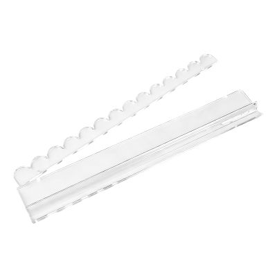 Acrylic Mahjong Rack, 50.8x6.5x2cm 20-Inch Clear Quick Setup Tile Holder with Magnet Pusher for Mahjong Game, Party, Club, Tournament, Home, Gift, Entertainment, Daily Use