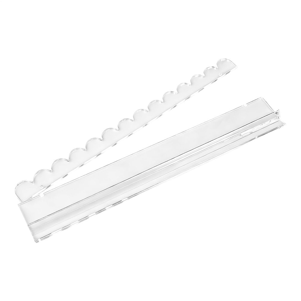 Acrylic Mahjong Rack, 50.8x6.5x2cm 20-Inch Clear Quick Setup Tile Holder with Magnet Pusher for Mahjong Game, Party, Club, Tournament, Home, Gift, Entertainment, Daily Use