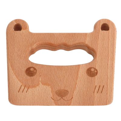 ZJchao Toddler Kitchen Tools, Kids Wooden Cutter Vegetable Fruit Knife Toy Kids Knife Kitchen Set Montessori Tools for Toddlers (Cat)