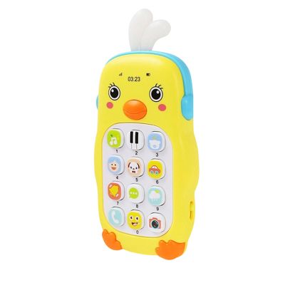 Phone Toy - 110g Pretend Smartphone with Light and Sound | Kids Early Education Toys | Interactive Role Play Phone | for Home Stroller High Chair Classroom Playroom Boys Girls Birthday Holiday