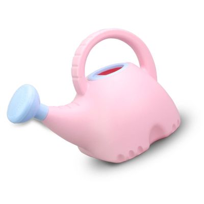 Aramox Children Watering Can, Elephant Shape Cute Plastic Gardening Toy 1.5L with Comfortable Handle, for Kids Outdoor Fun and Nature Learning (Pink)