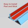 Edge Protector, L-Shaped Furniture Corner Protectors, Freely Trimmable, Suitable for Tables, Cabinets, Steps, and Windowsills(Black,120x4cm/3.9x0.13ft) view 4