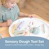 Inspire My Play Playdough Set for Kids - Set of 5 Playdough Accessories - Play Dough Tools - Rolling Pin, Crinkle Cutter, Straight Cutter, Stylus Tool and Sculpting Tool view 2