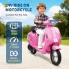 24V Electric Moped Scooter for Kids 8-14 - Motorcycle for Kids with LED Light - Electric Scooter with Seat for Children view 4
