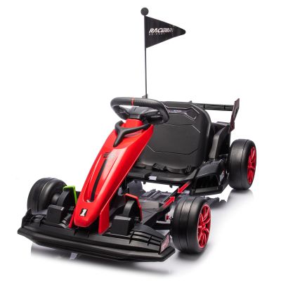 Garvee 24V Electric Go Kart Toy for 5-12 Years,Adjustable Legroom for Grows
