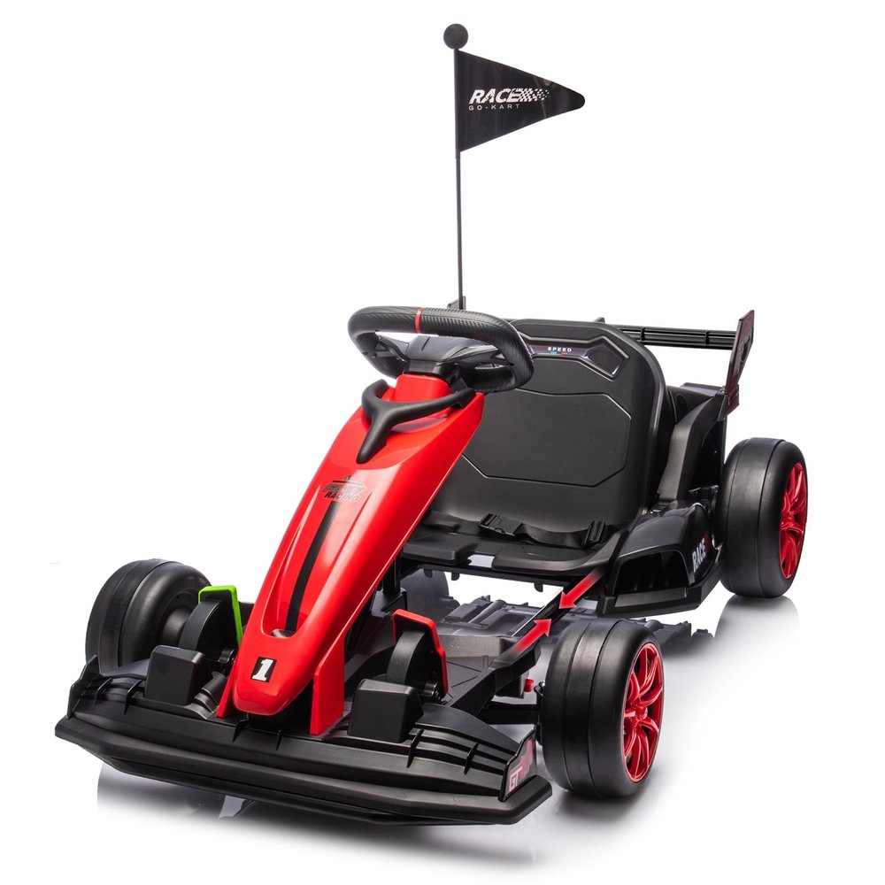 Garvee 24V Electric Go Kart Toy for 5-12 Years,Adjustable Legroom for Grows