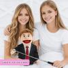 3 Pcs Adjustable Hand Puppet Control Stick, 21 Inch Metal Arm Rods for Puppets Retractable Puppet Handles Controls Rod Accessory for Plush Body Suitable view 3
