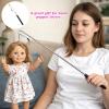 3 Pcs Adjustable Hand Puppet Control Stick, 21 Inch Metal Arm Rods for Puppets Retractable Puppet Handles Controls Rod Accessory for Plush Body Suitable view 4