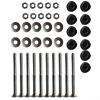 10-Pack Black Screws for Enclosure Poles  3.03 Inch (77mm) Length, 6mm Diameter, Galvanized Steel Replacement Bolts with Spacer Washers, Compatible with Most Round & view 1