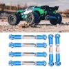 Aluminum Turnbuckle Camber Link Adjustable Camber Link with Rod Ends Upgrade Set for ARRMA Senton 1/10 RC Car (Blue) view 3