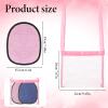 Apojgitn 2PCS Sand Remover for Beach, Sand Eraser Mitts & Storage Bag for Women, Summer Vacation Essentials, Beach Day Accessories for Kids Hawaii Trip(Blue & Pink) view 2
