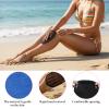 Apojgitn 2PCS Sand Remover for Beach, Sand Eraser Mitts & Storage Bag for Women, Summer Vacation Essentials, Beach Day Accessories for Kids Hawaii Trip(Blue & Pink) view 4