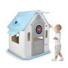 Indoor/Outdoor Playset with Basketball Hoop Dartboard Plastic Playhouse Outdoor Playhouse for 2-5 Years view 1