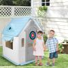 Indoor/Outdoor Playset with Basketball Hoop Dartboard Plastic Playhouse Outdoor Playhouse for 2-5 Years view 4