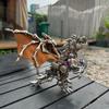 3D Metal Mechanical Dragon Model Kit, Winged Configuration Stainless Steel DIY Assembly, Modular Sci-Fi Desk Display, Adult Collector Model view 4