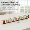 Tortoise Shell Rack & Pusher Set, Tortoise Shell Acrylic Mahjong Rack Set 17.5 Inch Tortoy Acrylic Mahjong Rack with Fully Detachable Magnetic Pushers (#B) view 2