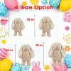 Personalized Stuffed Bunny Plush with Photo Name, Custom Bunny Stuffed Animal for Baby Kids Adults, Soft Long Ear Rabbit Plush as Personalized First Easter Gifts on Easter Christmas, 10 inch view 4