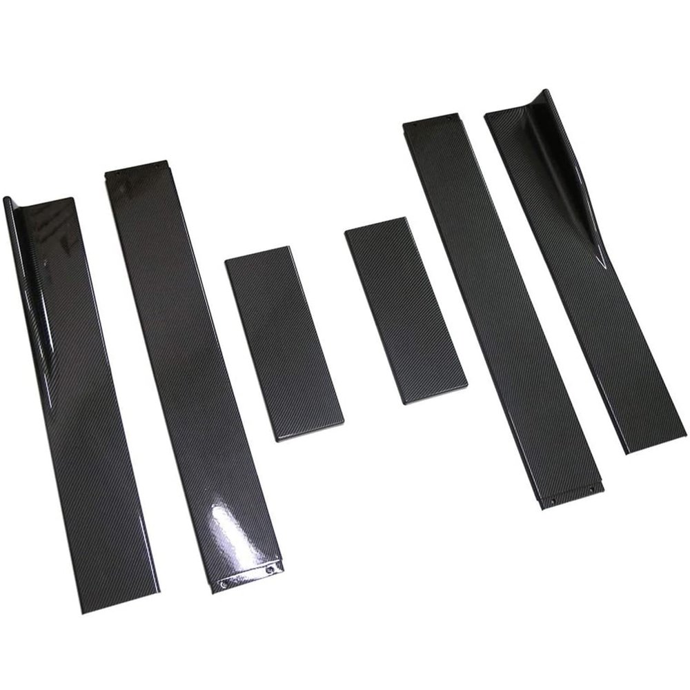 787"/866" Side Skirt Extension Splitter Kit Universal Compatible with VW VW Passat B7 B8 Sedan Apron Lip Winglet Car Accessories(78.7in Carbon Look)