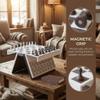 3D Style Magnetic Board Game Book Collection, 4 Assorted Tabletop Games for Adults: Chess, Sea Battle, Four in a Row & Cowboy Theme Word Guessing Game, Bookshelf Edition (Chess) view 3