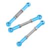 3Pcs Aluminum Alloy Front Steering Linkage Rods, CNC - Machined Steering Rod for FS 53633/51805 / 51806 1/10 RC Car, Anodized Surface Upgrade Replacement Part (538057B Blue) view 2