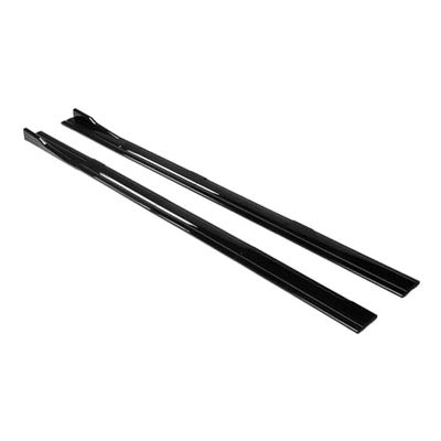 Universal Car Side Skirt 8 Pcs 2.2m Winglet Splitters Lip Side Spoiler Compatible for VW for Polo for Golf Mk5 Mk6 Mk7 for Jetta for Passat(Glossy Black)