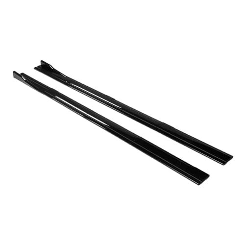 Universal Car Side Skirt 8 Pcs 2.2m Winglet Splitters Lip Side Spoiler Compatible for VW for Polo for Golf Mk5 Mk6 Mk7 for Jetta for Passat(Glossy Black)