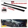 Universal Car Side Skirt 8 Pcs 2.2m Winglet Splitters Lip Side Spoiler Compatible for VW for Polo for Golf Mk5 Mk6 Mk7 for Jetta for Passat(Glossy Black) view 3