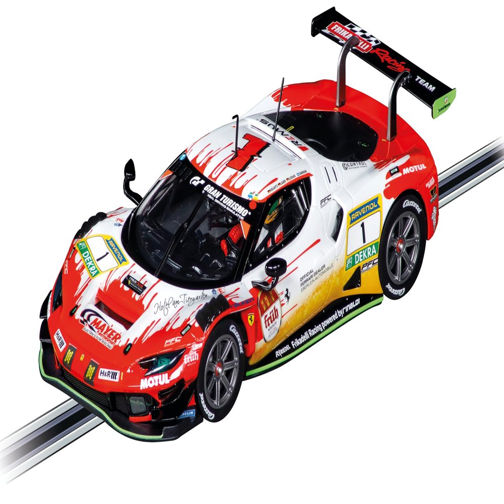 Carrera 23988 Ferrari 296 GT3 Frikadelli Racing, No.1 24H Nurburgring 1:24 Scale Digital 124 Slot Car Racing Vehicle