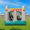 HeroKiddo 20x 8x 9 T-Rex Dinosaur Theme Inflatable Obstacle Course, 100% Commercial Grade PVC, Includes Blower, Backyard Wet/Dry Fun for Kids and Adults, Large Mesh Windows for Easy Supervision view 3