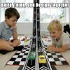 16.4Ft Flexible Race Track for Kids Ages 3+, Patterned Dual-Lane Roll Up Race Track Set with 4 Toy Cars & Suction Cups, Compatible with 1/64 Diecast Cars, Portable DIY Racing Toy (Black) view 4