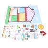 DouWen MO Room Decor Felt Story Board Set 40.16x29.53in, Felt Storytelling Board for Preschool Learning Activities, Interactive Felt Board with 39 Furniture Pieces for Kids Age 3+ view 3