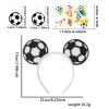 2026 World Cup Soccer Fan Accessories Set, Glitter Soccer Ball Headband, Soccer Earrings & Temporary Tattoos, Football Game Day Cheer Gear for Women & Girls, Reusable Fan Gift, Soccer Watch Party Supp view 2
