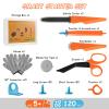 SainSmart Jr. Cardboard Tools for Kids with Safe Cutter, Tool Box & Tape Measure, 120 PCS Cardboard Construction Kit for Family & Classroom Activities | Reusable Cutting Tools for Boys & Girls Age 5+ view 2