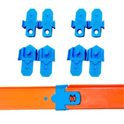 for hot Wheels Track connectors for Snap Track Connector Adapter Kit, 8-Pack to Link Classic for Hot Wheels Tracks with New Speed System (Blue)