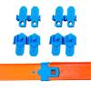 for hot Wheels Track connectors for Snap Track Connector Adapter Kit, 8-Pack to Link Classic for Hot Wheels Tracks with New Speed System (Blue) view 1