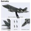 Eairsoky 1:72 Scale F-35A Lightning II Stealth Fighter Die-cast Aircraft Model Military Airplanes Alloy Models for Collection or Gift view 4