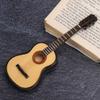 1/6 Wooden Guitar Model for 12inch Doll, Miniature Musical Instrument Decoration with Mounting Bracket, Realistic Guitar Accessory for Dollhouse Scene view 2