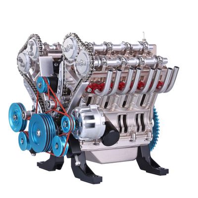 1/3 Scale V8 Metal Butterfly Engine Model, Dynamic Simulation of Real Engine Functionality, Scientific Experiment Physical Display