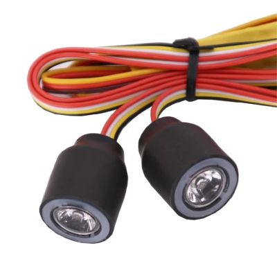 RC lighting Parts For Axial For SCX10 For TRX4 D90 For Redcat 1:10 10 13 17 22mm 2 Lights Angel Demon Eyes Headlamps RC Crawler Car