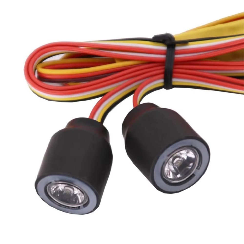 RC lighting Parts For Axial For SCX10 For TRX4 D90 For Redcat 1:10 10 13 17 22mm 2 Lights Angel Demon Eyes Headlamps RC Crawler Car