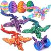 4PC 3D Printed Dragon Eggs with Wings for Teen Boys Fidget Classroom Treasure Box for Kids Goodie Bag Fillers Winged Dragon Dinosaur Eggs Toy Office Desk Decor for Adult Easter Basket Stuffers Gifts view 1
