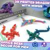 4PC 3D Printed Dragon Eggs with Wings for Teen Boys Fidget Classroom Treasure Box for Kids Goodie Bag Fillers Winged Dragon Dinosaur Eggs Toy Office Desk Decor for Adult Easter Basket Stuffers Gifts view 3