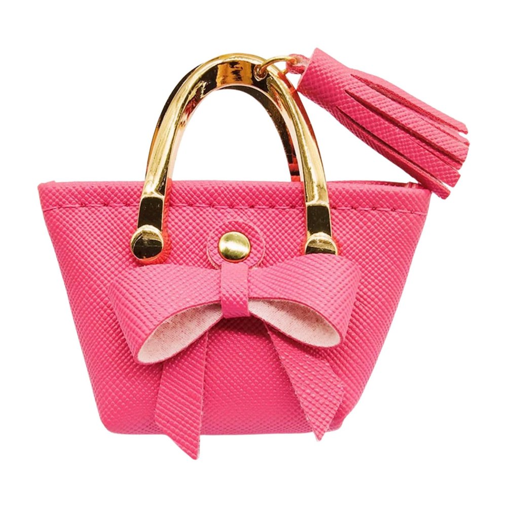 KRYTJACZ Stylish Small Handbag for Dolls Fashionable Bowknot Action Figures Photo Props Small Bag for 1/6 Dolls Accessories Dollhouses Shopping Bag