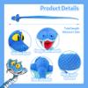 41-Inch Poseable Blue Snake Plush, Bendable Cartoon Stuffed Snake, Soft Plush Body for Room Decor, Fan Collection & Animal Lovers view 3