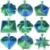 9 Pcs 3D Printed Fidget Toys with Detachable Handle, Changing Spiral Stress Relief Star with Sound3-d Transformable Expanded Sensory Set for Adults& Kids,Figet Print Round Toy for Office DeskLSL view 1