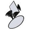 Abaodam 360-degree Rotating Car Mirror with Suction Cup and Adhesive Mount Rear View Mirror for Safety Wide Angle for Backseat Monitoring view 1