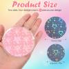 200 Pcs Badge Protective Film, 70mm (2.76 in) Holographic Film Button Maker Supplies Glittering Films for 2.25 Inch 58mm Buttons Maker Machine, 58mm Button Making Supplies view 2
